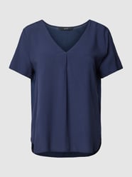 T-shirt z wiskozy okrągłym dekoltem model ‘BRIT’ od Vero Moda Niebieski - 14