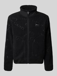 Regular Fit Teddyjacke mit Label-Patch von COLUCCI - 4