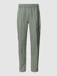 Sweatpants mit Allover-Muster von Lacoste Grün - 31