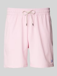 Badehose mit elastischem Bund Modell 'TRAVELER' von Polo Ralph Lauren Underwear Rosa - 19