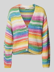 Strickcardigan mit tiefem V-Ausschnitt von Rich & Royal Pink - 5