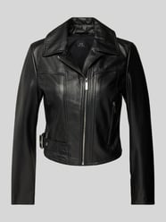 Lederjacke mit Reißverschlusstasche von ARMANI EXCHANGE Schwarz - 19