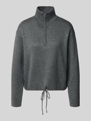 Strickpullover mit Ziersteinbesatz Modell 'PRISTO' von SUNCOO PARIS - 1