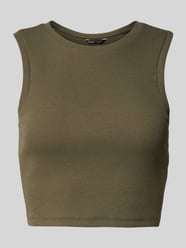 Top krótki o kroju slim fit z mieszanki bawełny model ‘VILMA’ od Only - 26