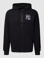 Sweatjack met labelstitching en steekzakken van New Era Zwart - 47