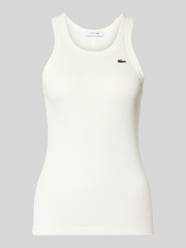 Top na ramiączkach o kroju slim fit z czystej bawełny od Lacoste Sport - 26