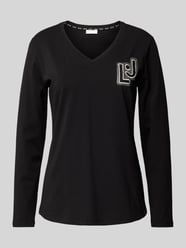 Longsleeve mit Ziersteinbesatz von LIU JO SPORT Schwarz - 40