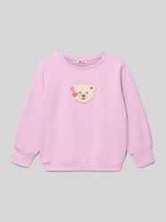 Bluza z wyhaftowanym motywem i detalem z logo od Steiff - 17