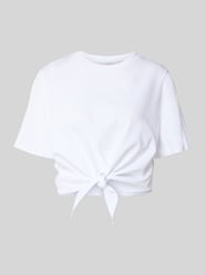 T-shirt krótki z wiązanym detalem od Rich & Royal - 14