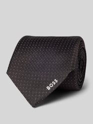 Krawatte aus Seide mit Label-Detail von BOSS Schwarz - 20