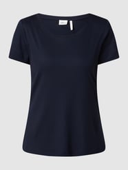 Blusenshirt mit Schößchen von s.Oliver BLACK LABEL Blau - 4