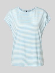 Regular Fit T-Shirt aus Lyocell-Elasthan-Mix Modell 'AVA' von Vero Moda - 32