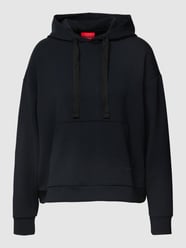 Hoodie mit Label-Stitching Modell 'SMOOTH HOODIE' von HUGO Schwarz - 41