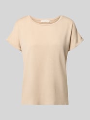 relaxed fit T-shirt van viscosemix van Christian Berg Woman Beige - 27