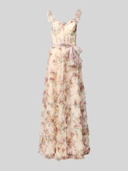 Abendkleid mit Corsage von Unique - 16