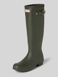 Gummistiefel mit Label-Badge von Hunter Grün - 12