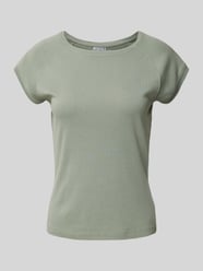 T-shirt met geribde ronde hals van JAKE*S STUDIO WOMAN Groen - 15