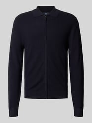 Slim Fit Strickjacke aus Viskose-Mix mit Umlegekragen von MCNEAL - 46