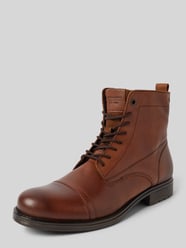 Schnürboots aus Leder mit Ziernähten Modell 'SHAUN' von Jack & Jones - 12