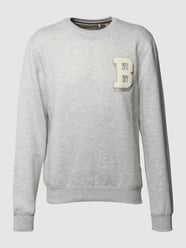 Sweatshirt mit Label-Stitching von Blend Grau - 38