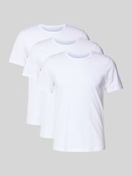 t-shirt o kroju regular fit z czystej bawełny model 'CLASSIC' w wielopak: 3 szt. od BOSS - 20