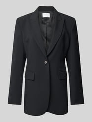 Blazer mit Reverskragen von Jake*s Collection Schwarz - 20