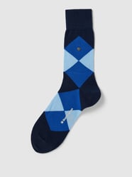 Socken mit Allover-Muster Modell 'Clyde' von Burlington Blau - 45