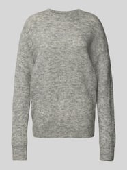 Gebreide pullover met ribboorden, model 'Festina' van MSCH Copenhagen Grijs / zwart - 24