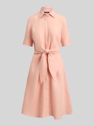 Hemdblusenkleid aus reinem Leinen von Lauren Ralph Lauren Pink - 11