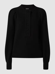 Sweter z wełny merino  od Repeat Czarny - 43