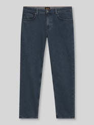 Jeans o kroju regular fit z mieszanki bawełny od BOSS Orange - 14