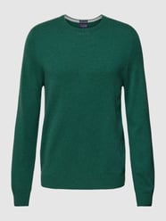 Strickpullover aus Merino-Kaschmir-Mix von Christian Berg Men Grün - 31