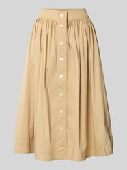 Midirok met knoopsluiting van Lauren Ralph Lauren Beige - 40