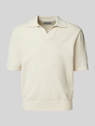 Poloshirt mit Strukturmuster von JAKE*S STUDIO MEN - 19