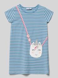 Sukienka o kroju relaxed fit z ozdobnym obszyciem od Happy Girls - 41