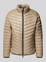 Regular Fit Steppjacke mit Mesh-Details von Tom Tailor Beige - 22