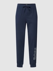 Sweatpants mit elastischen Abschlüsse Modell 'Identity' von BOSS Blau - 14