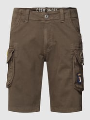 Bermudas mit Label-Details von Alpha Industries Grau - 11