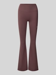 Flared Leggings mit Logo von Nike Training Beige - 44