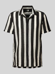 Koszula casualowa o kroju regular fit z ażurowym wzorem model ‘BIJAN’ od Drykorn - 22