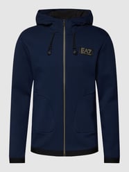 Bluza rozpinana z naszywką z logo od EA7 Emporio Armani Niebieski - 13