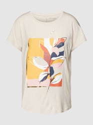 T-Shirt mit floralem Print Modell 'Becca' von Christian Berg Woman Weiß - 16