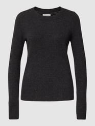 Gebreide pullover met ronde hals van Christian Berg Woman Grijs / zwart - 22