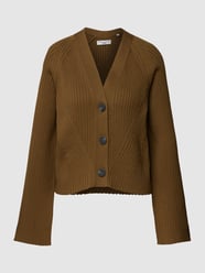 Gebreide jurk in riblook van Marc O'Polo Denim Bruin - 10