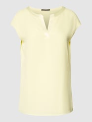 Blouseshirt met V-hals van comma Geel - 8