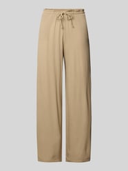 Wide Leg Stoffhose mit Tunnelzug von Review Beige - 43