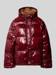 Regular Fit Stepp-Jacke in glänzender Optik Modell 'Shelby' von LOLLYS LAUNDRY Bordeaux - 18