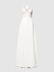 Brautkleid mit Details aus Spitze von Luxuar Beige - 23