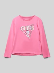 Longsleeve mit Paillettenbesatz von Guess Pink - 48