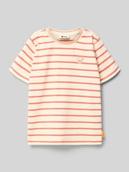 T-shirt o kroju regular fit z detalem z logo od Steiff - 23